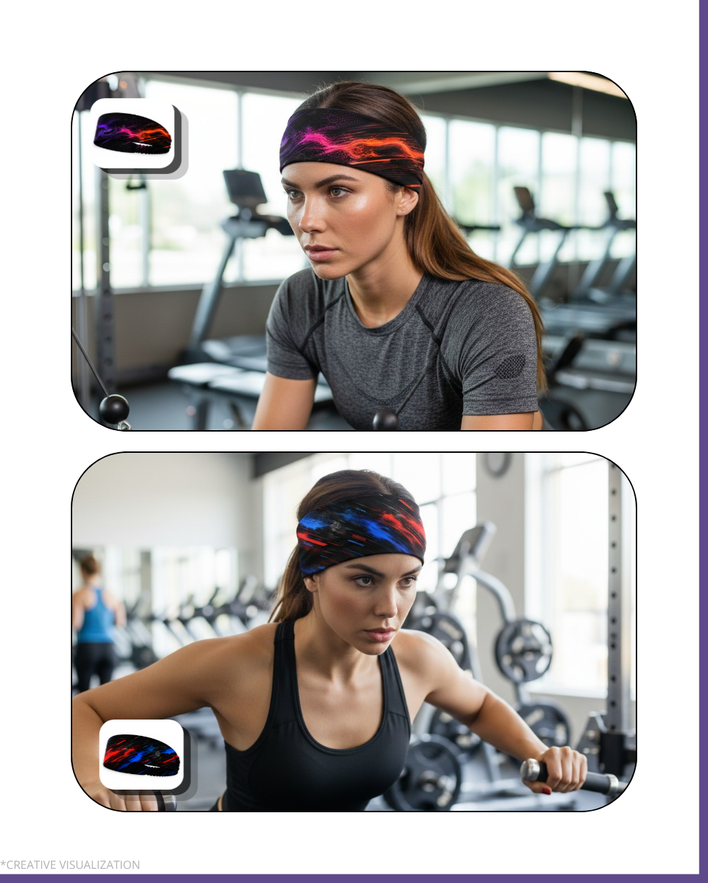 Dynamic Styled Headbands | Unisex | Pair of 2