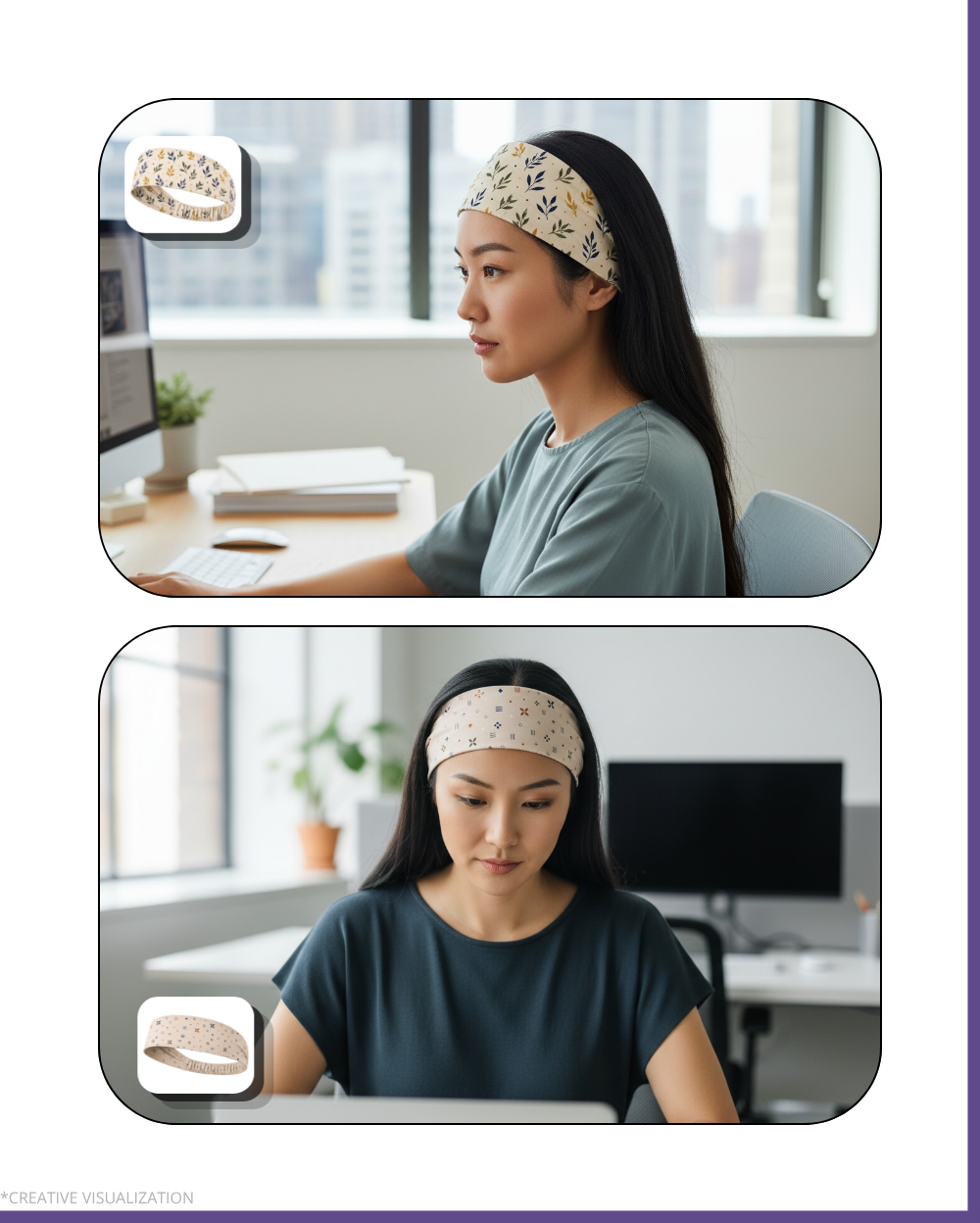 Pattern Print Headbands | Unisex | Pair Of 2