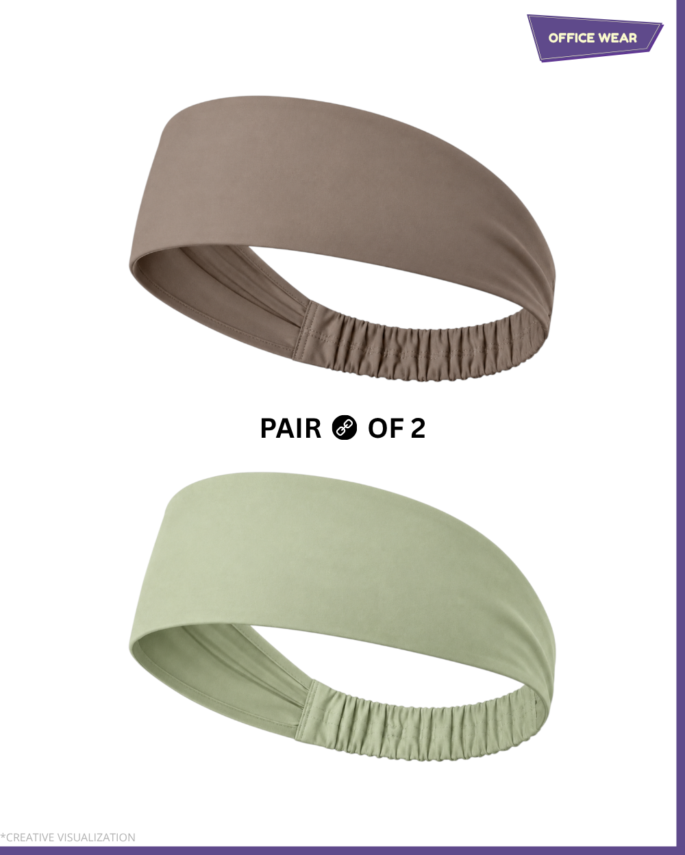 Minimalistic Headbands | Unisex | Pair Of 2