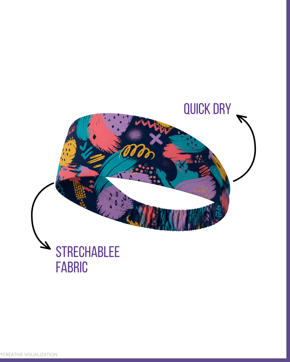 Doodle Inspired Headbands | Unisex | Pair Of 2