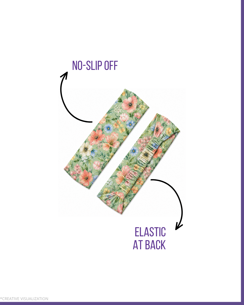 Floral Print Headbands | Unisex | Pair Of 2