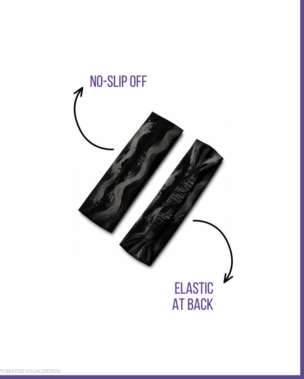 Abstract Waves Headbands | Unisex | Pair of 2