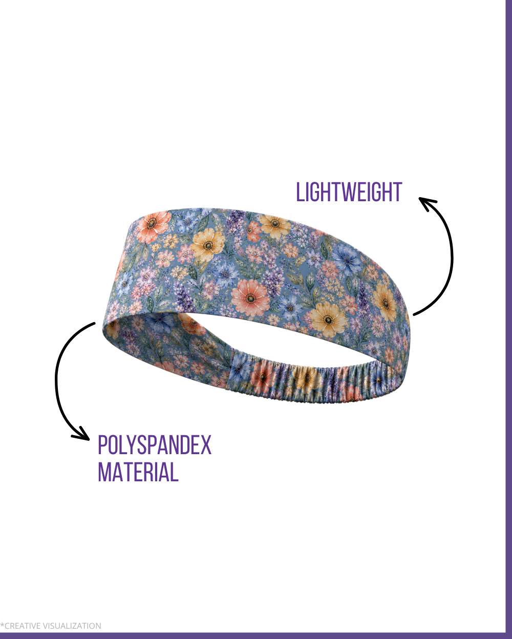 Floral Print Headbands | Unisex | Pair Of 2