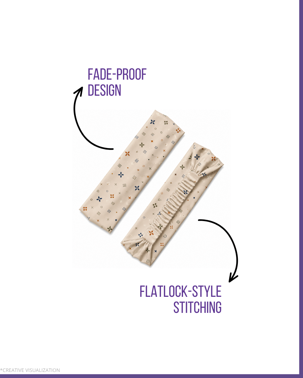 Pattern Print Headbands | Unisex | Pair Of 2