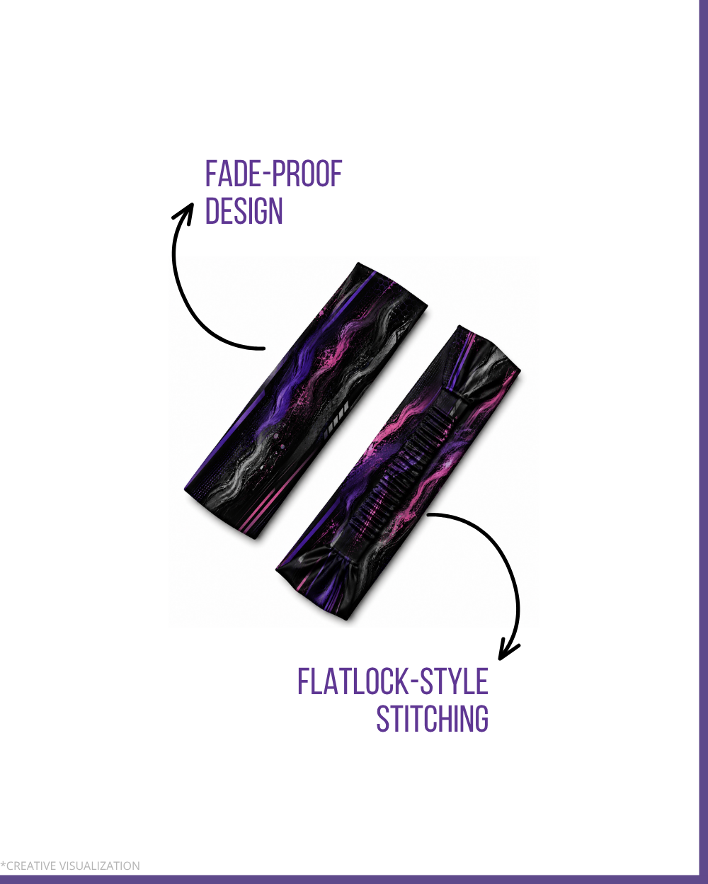 Gradient Colored Headbands | Unisex | Pair of 2