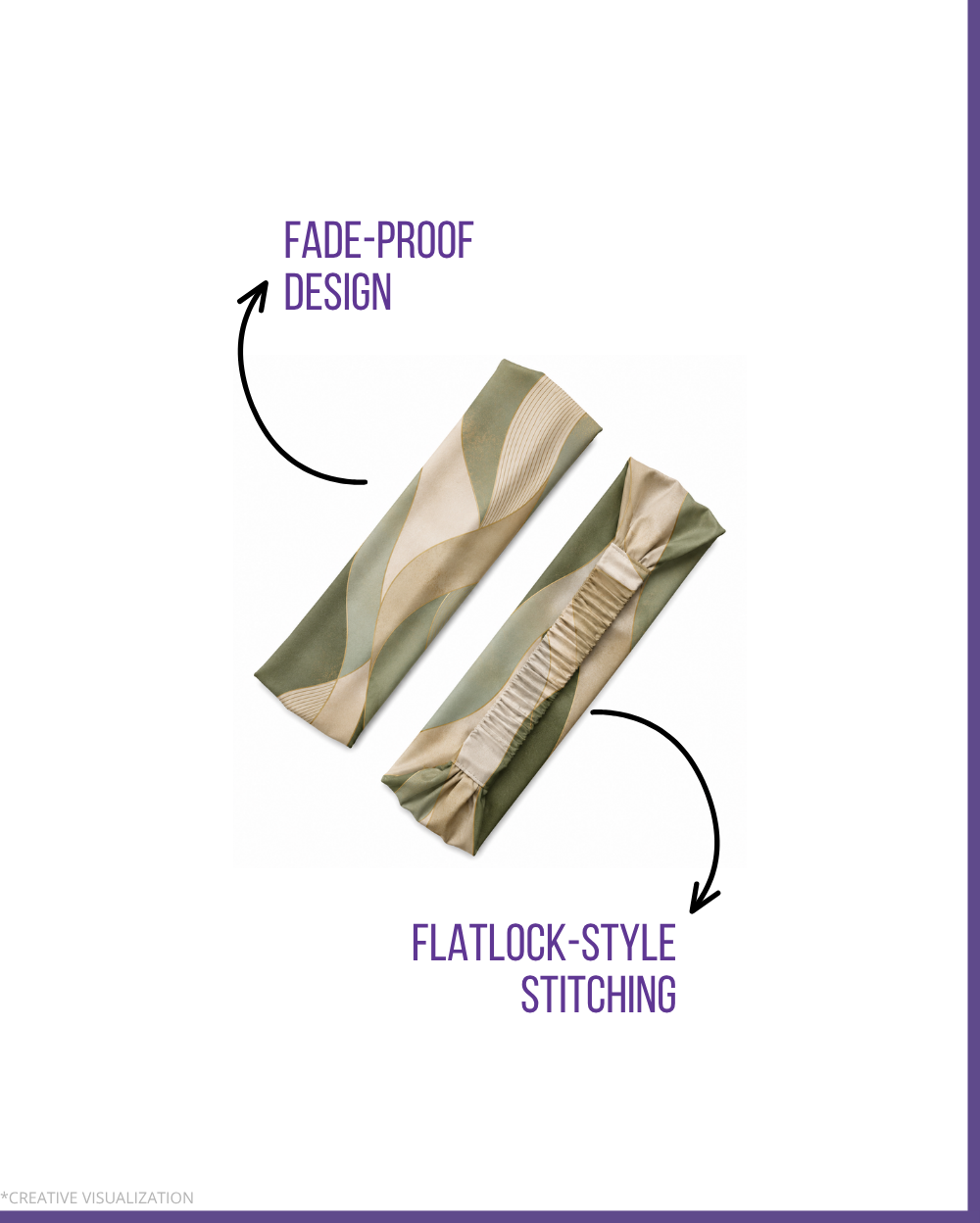 Wave Pattern Headbands | Unisex | Pair Of 2