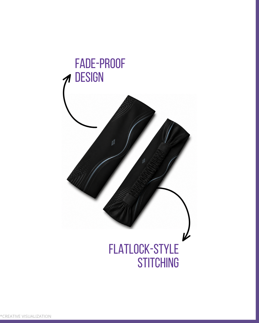 Abstract Waves Headbands | Unisex | Pair of 2