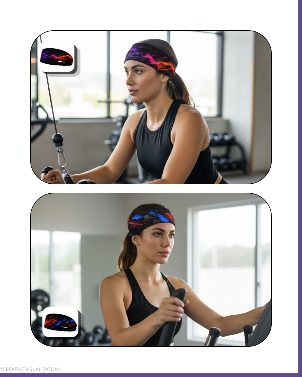 Dynamic Styled Headbands | Unisex | Pair of 2