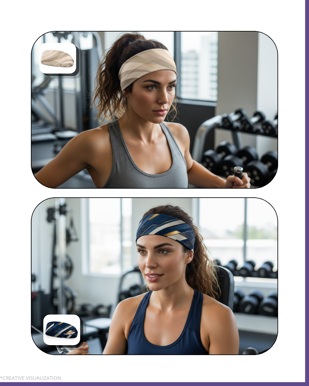 Sporty Styled Headbands | Unisex | Pair of 2