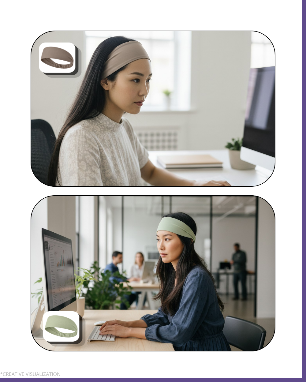 Minimalistic Headbands | Unisex | Pair Of 2