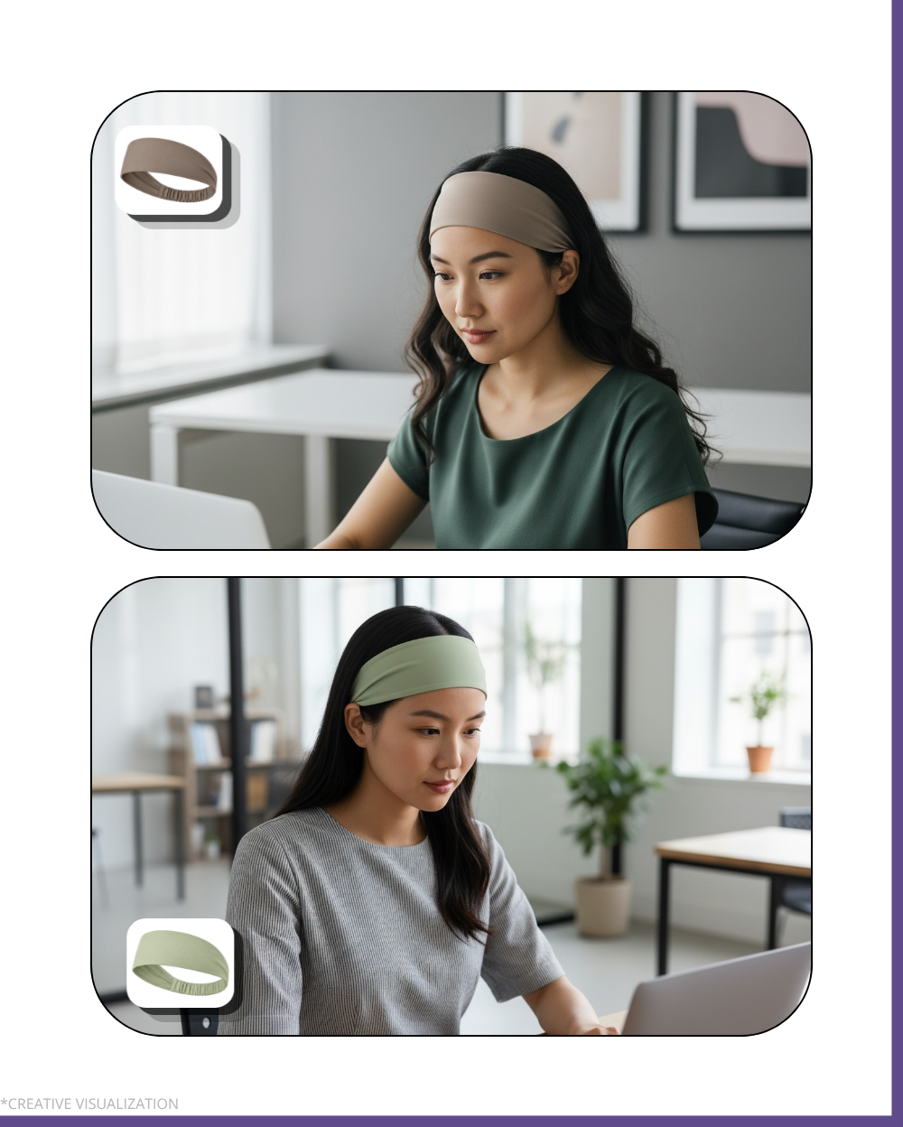 Minimalistic Headbands | Unisex | Pair Of 2