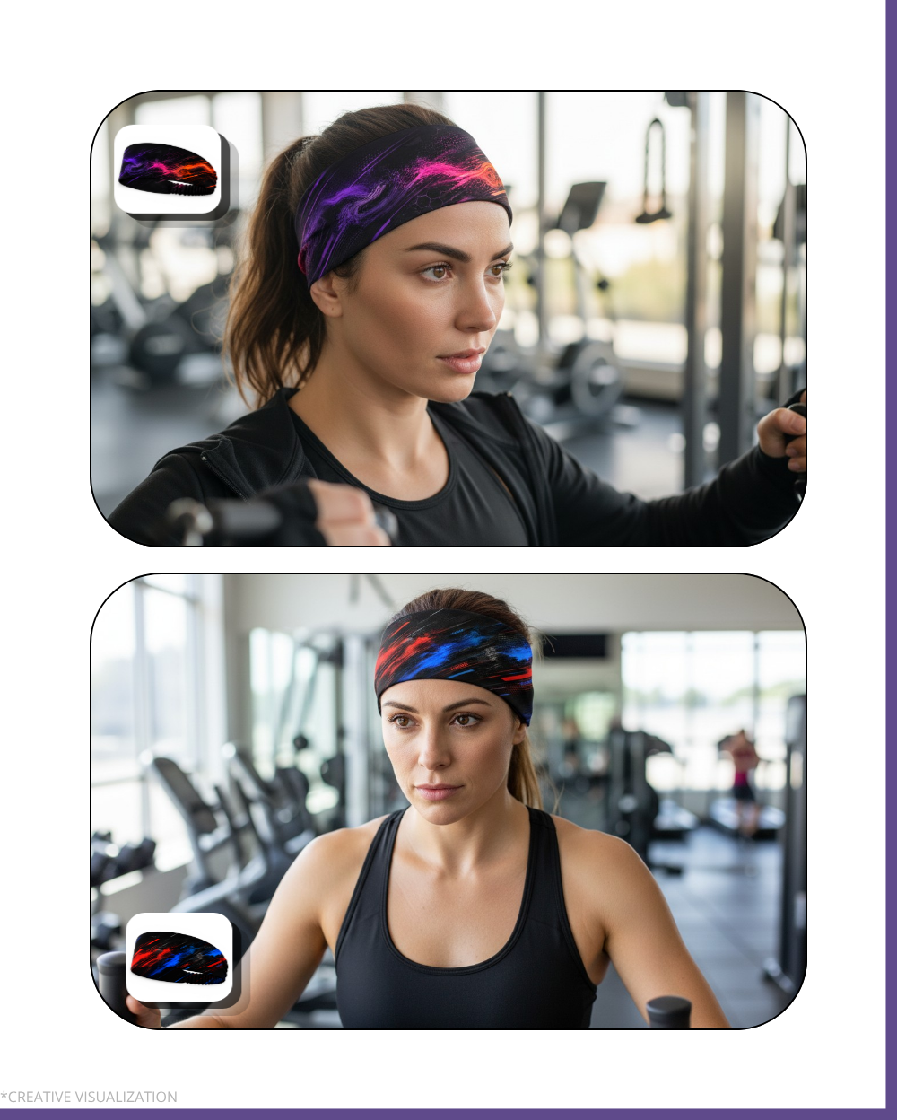 Dynamic Styled Headbands | Unisex | Pair of 2