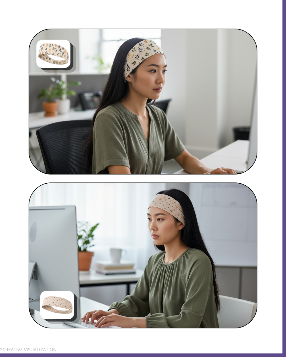 Pattern Print Headbands | Unisex | Pair Of 2