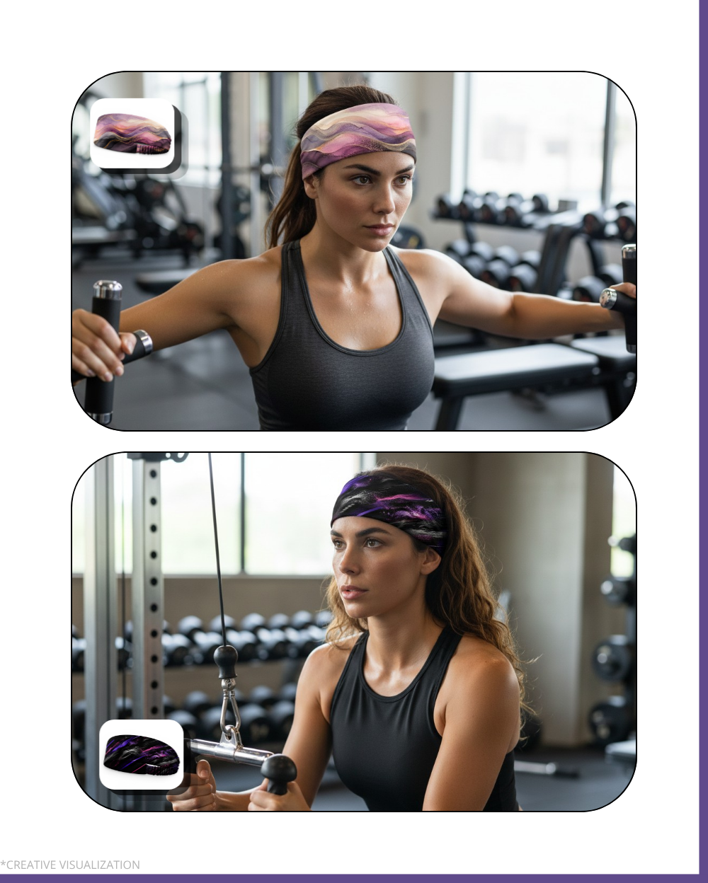 Gradient Colored Headbands | Unisex | Pair of 2