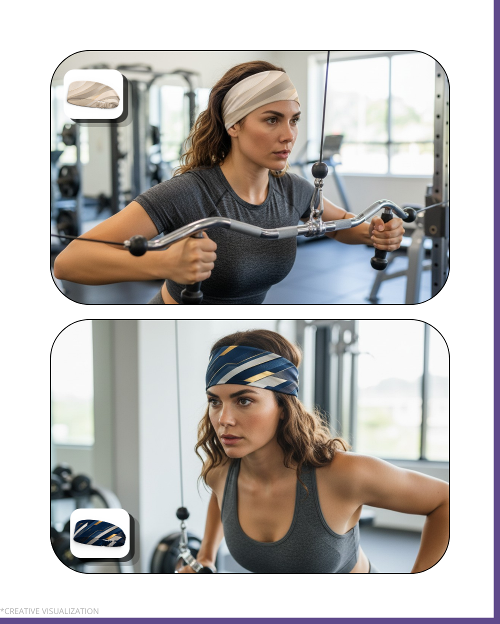 Sporty Styled Headbands | Unisex | Pair of 2